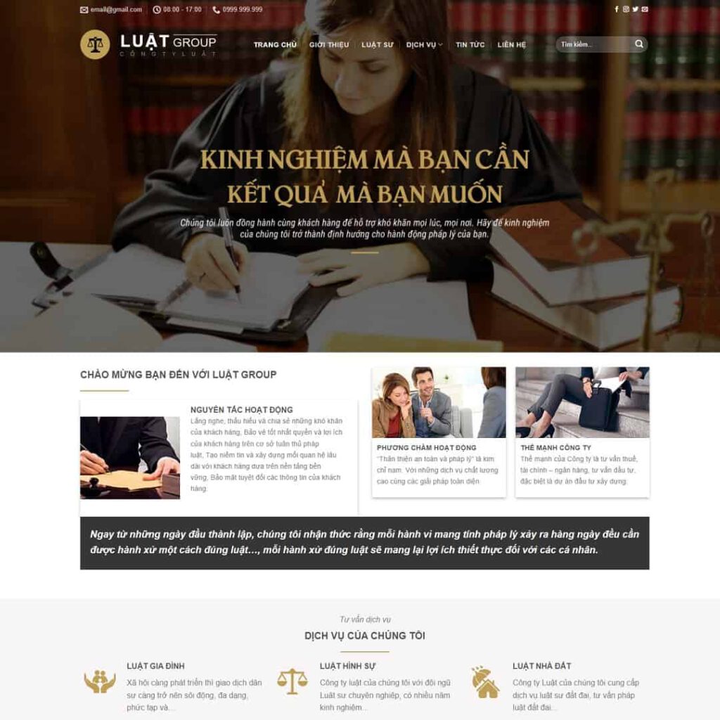 Theme WordPress công ty Luật 02