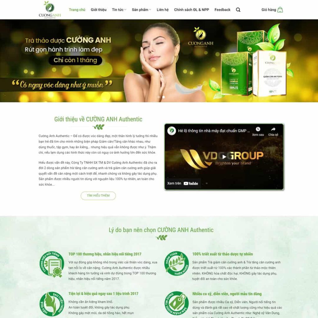 Theme WordPress thực phẩm chức năng 05